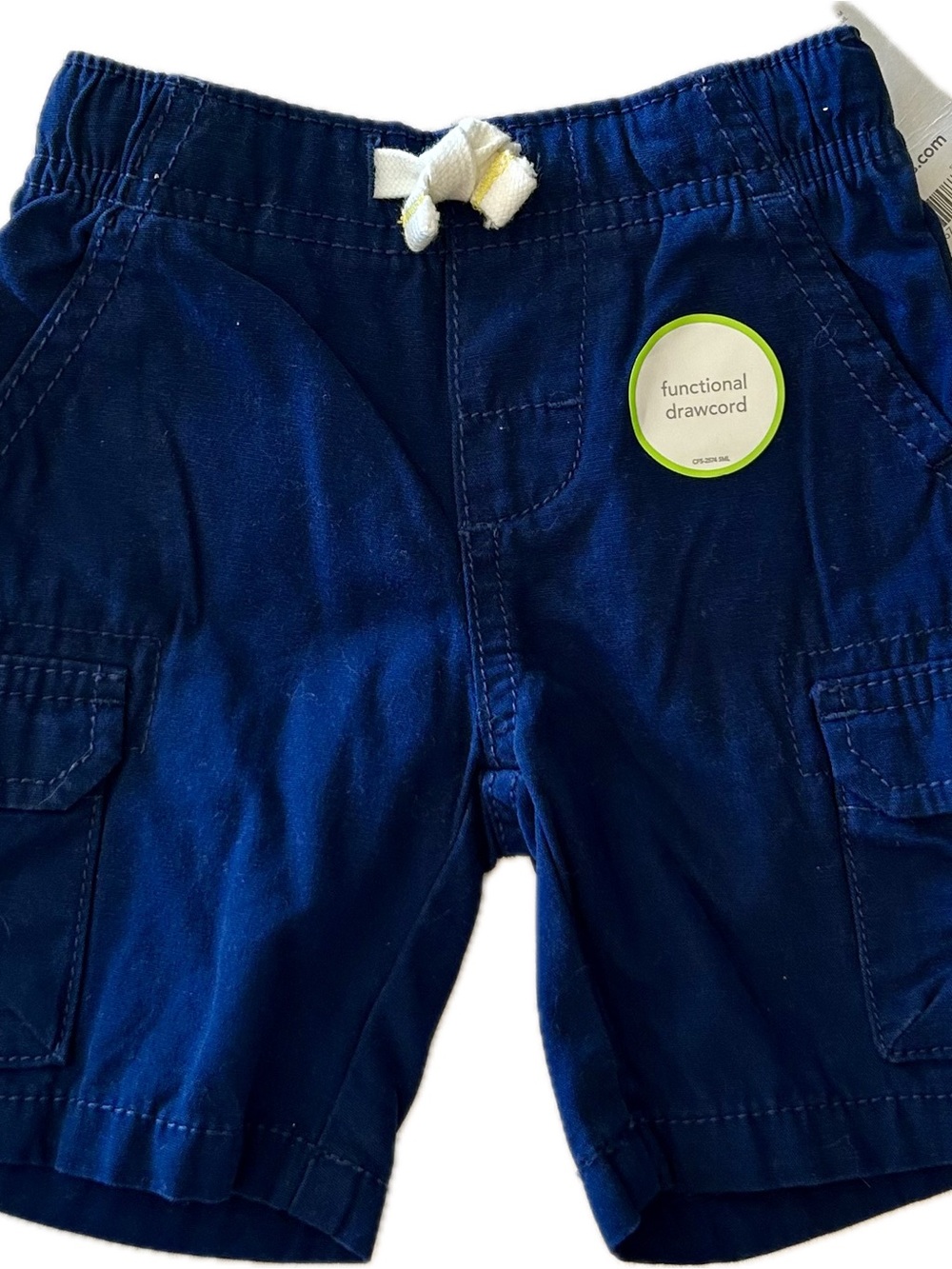 New Carter's toddler Navy Blue Cargo Shorts 6 months